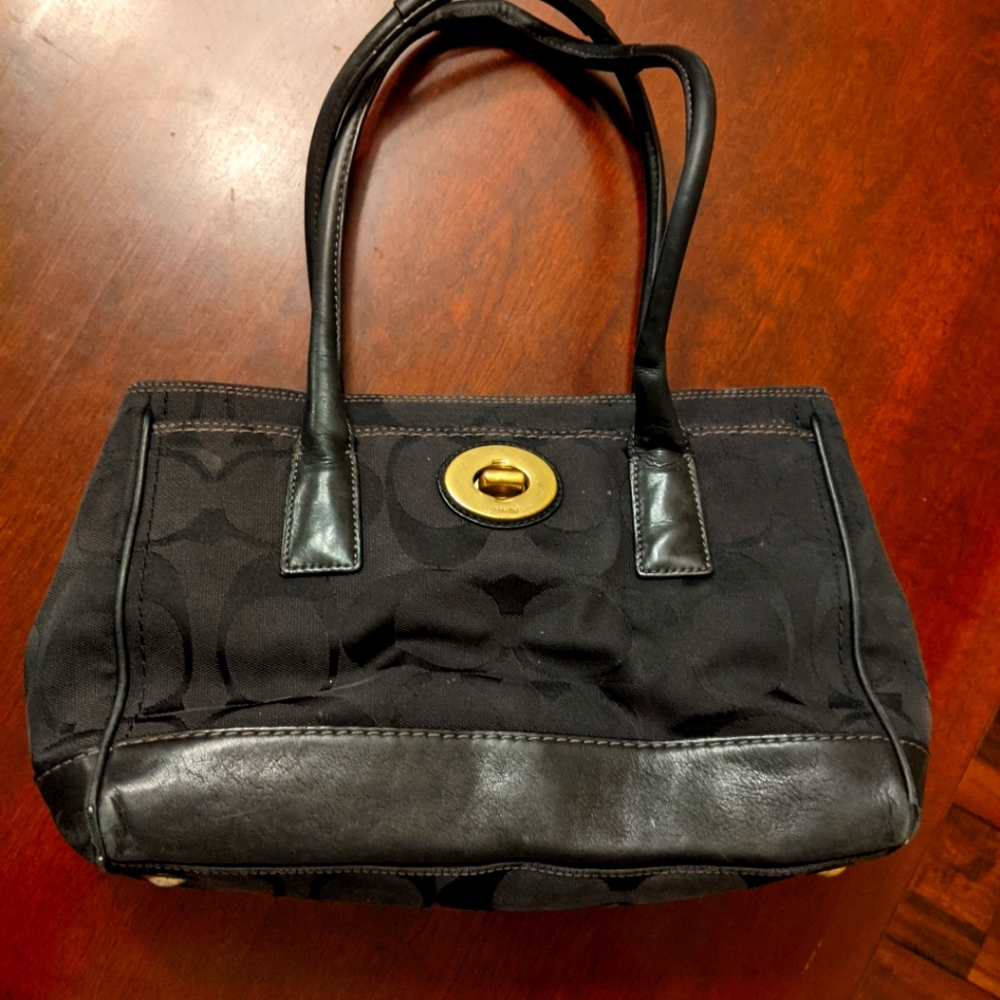 Coach Madeline Hampton Black Purse